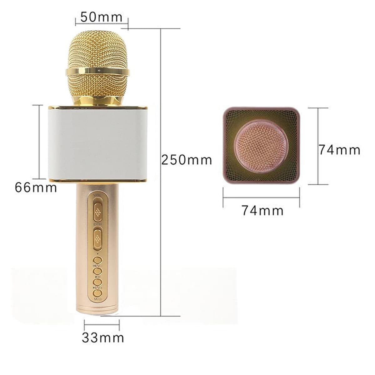 Mic Hát Karaoke Kèm Loa Bluetooth SD-08 phiên bản Premium