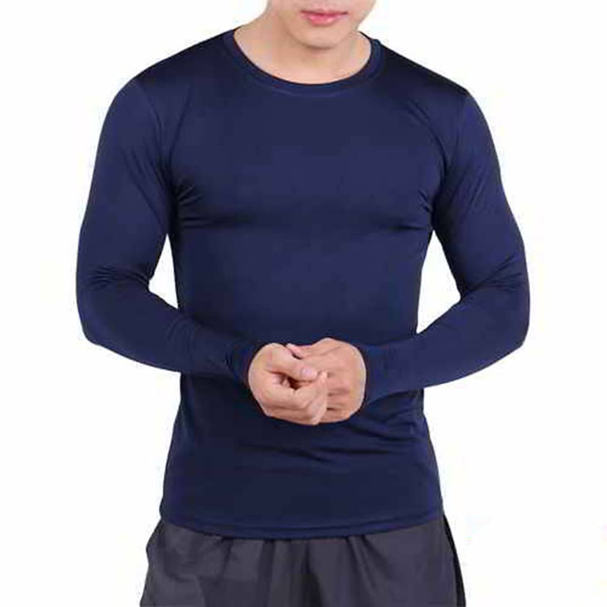 Áo Body Thể Thao Nam Dài Tay Giữ Nhiệt Tập Gym Bóng Đá Co Dãn AS11