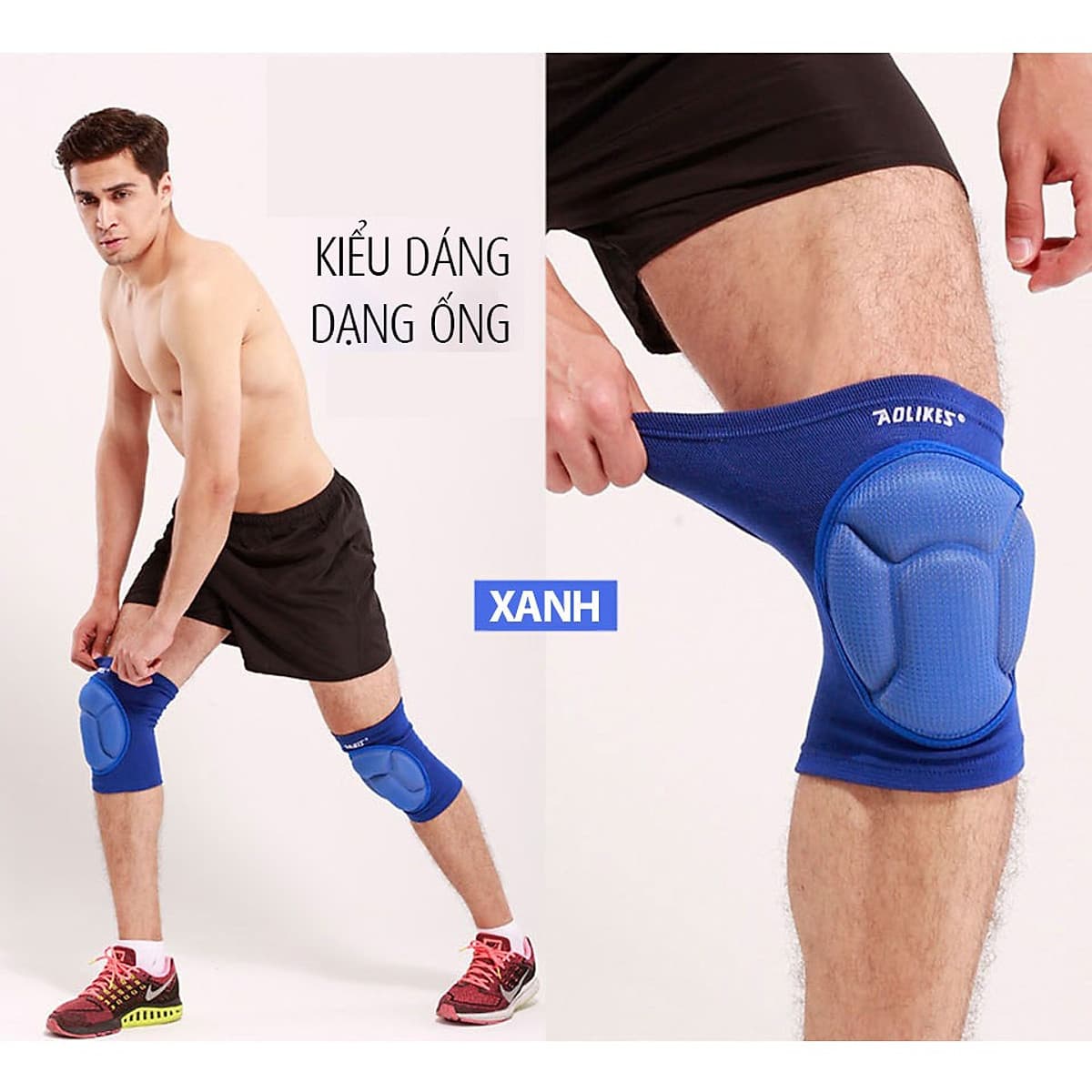 Băng bảo vệ đầu gối cao cấp Aolikes - Tom Sport