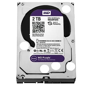 Ổ Cứng Camera WD Purple™ 2TB/64MB/3.5 IntelliPower - WD20PURZ - Hàng Chính Hãng