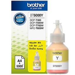 Brother BT5000Y Ink Cho DCP-T300/T700W/MFC-T800W (Vàng) - Hàng Chính Hãng