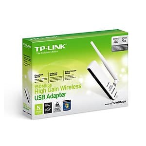 TP-Link  TL-WN722N - USB Wifi (High Gain) Tốc Độ 150Mbps - Hàng Nhập Khẩu