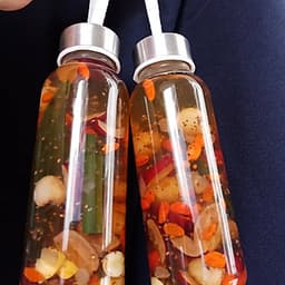 10 Chai Thủy Tinh Nắp Đậy Tiện Dụng  