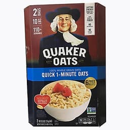 Yến Mạch Quaker Oats Quick - 1 Minute 4.52kg ( Dạng Hạt Cán Vỡ )