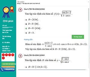Khóa học ĐẠI SỐ 11 - CƠ BẢN + NÂNG CAO thầy Cao Phi - 03 tháng