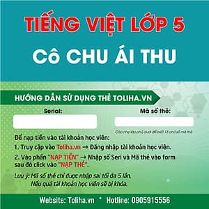Khóa học TIẾNG VIỆT LỚP 5 cô Chu Ái Thu - 03 tháng
