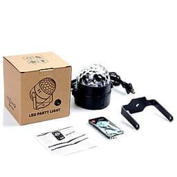 Đèn nháy theo nhạc led cầu hiệu ứng 7 màu siêu đẹp, đèn bay phòng cao cấp cho phòng karaoke phòng ngủ có remote điều khiển từ xa tiện lợi, đèn nháy theo nhạc cảm biến âm thanh nháy theo giai điệu nhac