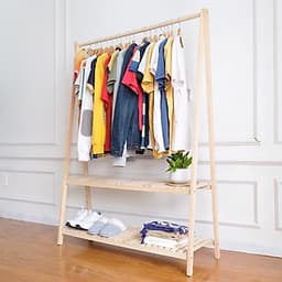 Giá Treo Quần Áo Gỗ 2 Tầng Size L A Hanger 2FL Nội Thất Kiểu Hàn BEYOURs - Gỗ Tự Nhiên