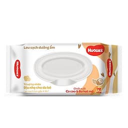 Combo 4 gói Khăn giấy ướt cho trẻ sơ sinh HUGGIES (Gói 72 tờ) - Chiết xuất Cao cao & Bơ hạt mỡ