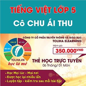 Khóa học TIẾNG VIỆT LỚP 5 cô Chu Ái Thu - 06 tháng