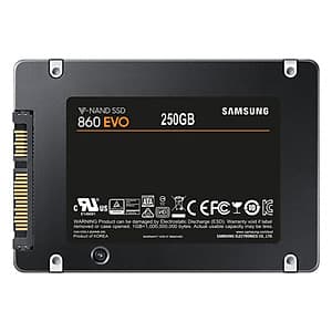Ổ Cứng SSD Sata III 2.5 inch 250GB Samsung 860 Evo MZ-76E250 - Hàng Chính Hãng