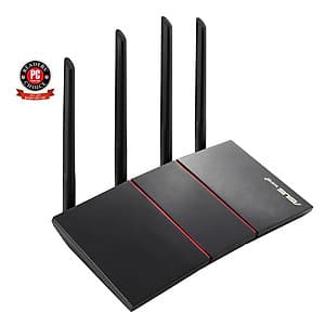 Router Wifi Asus RT-AX55 Chuẩn AX1800 Dual Band WiFi 6 - Hàng Chính Hãng