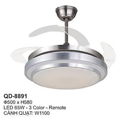 Quạt Trần Đèn Cao Cấp Có Remote QD-8891