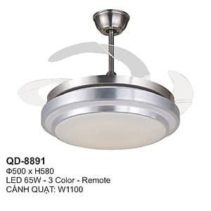 Quạt Trần Đèn Cao Cấp Có Remote QD-8891