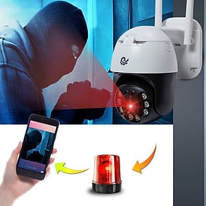 Camera Wifi Quan Sát Ngoài Trời, Model 20HS300, 3.0 FULL HD 1080 Xoay 360 Độ, Góc Nhìn Rộng, Hàng Nhập Khẩu 
