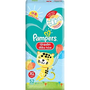 Tã Quần Pampers Điều Hoà Gói Lớn XL52 (12-17kg)