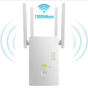 1200Mbps Wifi Repeater 802.11 AP Router Extender Signal Booster Range