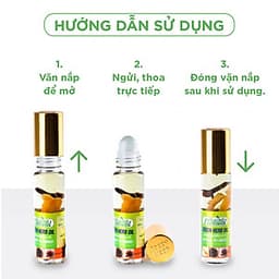 Dầu Lăn Thái Lan Thảo Mộc Green Herb Oil - 8ml 