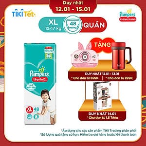 Tã Quần Pampers Giữ Dáng Mới Gói Đại XL48 (48 Miếng)