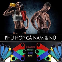 Bộ Dụng Cụ Hít Đất Chống Đẩy 9 in 1 – Dụng Cụ Chống Đẩy - Hít Đất - Chính Hãng miDoctor