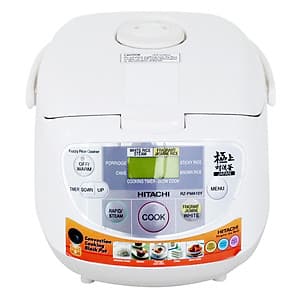 Nồi Cơm Điện Tử Hitachi RZ-PMA10Y (1L) - Ghi Trắng - Hàng chính hãng
