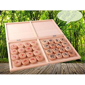 Bộ Cờ Tướng Gỗ Sồi + Bàn Cờ Tướng 40*35cm, Bàn Là Hộp Đựng Chính Hãng