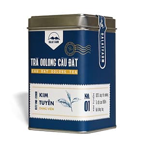 Trà Oolong Kim Tuyên Cầu Đất - Hộp 220Gr - Dalat Farm 