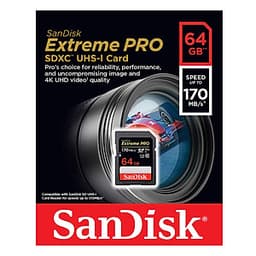 Thẻ Nhớ SDXC SanDisk Extreme Pro U3 V30 1133X 64GB 170MB/s - Hàng Chính Hãng
