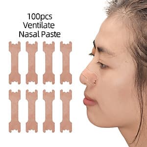 Miếng Dán Mũi Chống Ngáy Dễ Thở - Be (100 Cái)
