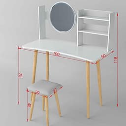 Bàn Trang Điểm Cho Các Cô Nàng Yêu Phong Cách Bắc Âu Thương Hiệu IGEA
