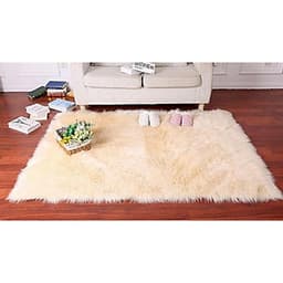 Thảm Len Lông Mịn Nhân Tạo Trải Sàn, Đệm Ghế 40x90cm