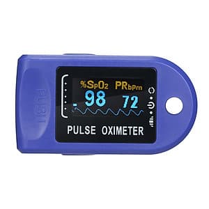 Máy SPO2 kẹp ngón tay màn hình LED đo nhịp tim và nồng độ oxy trong máy