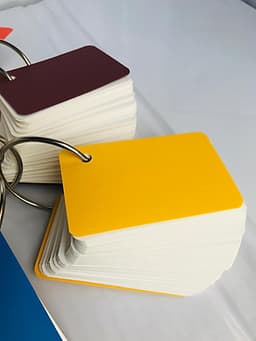 combo 5 bộ flashcard trắng ivory cao cấp 5x8cm định lượng 350gsm siêu dày bo góc siêu đẹp Bộ Thẻ Ghi Nhớ 500 thẻ học từ vựng Anh Nhật Hàn Trung Đức Pháp bo góc siêu đẹp tặng kèm khoen + BÌA CỨNG 3D