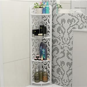Kệ Góc Nhà Tắm Chống Nước Họa Tiết Hoa Chồi