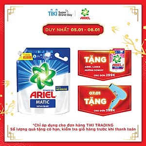 Nước Giặt Ariel Khử Mùi Ẩm Mốc Túi 3.2kg