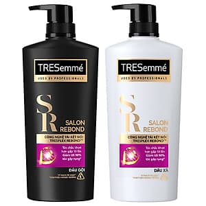 Combo Dầu Gội 640gr Và Dầu Xả 620gr Tresemmé Salon Rebond Công Nghệ Tái Kết Nối Ngăn Ngừa Gãy Rụng