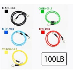 Bộ Dây Đàn Hồi Ngũ Sắc Tập Gym Đa Năng  YESURE 11 món, gọn nhẹ có thể mang đi lại bất kỳ nơi đâu, không bị gò bó về không gian và thời gian - tặng kèm túi đựng và  hướng dẫn
