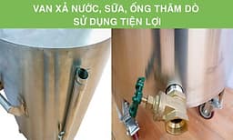 Nồi nấu sữa đậu nành công nghiệp 40L - Nấu sữa thơm, không bị đóng cặn
