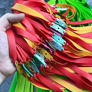10 Dây Thun Ná Cao Su Loại 2 Lớp Dày 1mm, Màu Ngẫu Nhiên