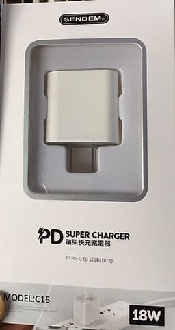 Củ sạc nhanh 18W SENDEM C15 cổng USB Type C hỗ trợ PD Super Chager cho điện thoại iPhone 11, iPhone 11 Pro, iPhone 11 Pro Max, iPad, Macbook - Hàng chính hãng