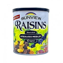 Combo 3 Hộp Nho Khô Mỹ KhôngHạt Sunview Raisins 425g (Nho Thập Cẩm)