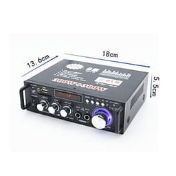 Amply mini bluetooth 12v 220v AV-153TV, USB,SD,FM
