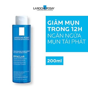 Nước cân bằng giàu khoáng dành cho da dầu La Roche Posay Effaclar Astringent Lotion 200ml 