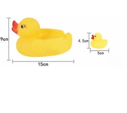 Đồ Chơi Tắm Đàn Vịt Mẹ Con Ngộ Nghĩnh Phát Tiếng Kêu Chip Chip Cho Bé Yêu