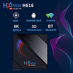 Android tivi box Ram 4G, bộ nhớ 32G, tìm kiếm bằng giọng nói, bluetooth 4.0, băng tần wifi kép, xem phim 4K sắc nét H96MAX