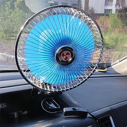 Quạt kẹp otô 12v xoay 360 độ 