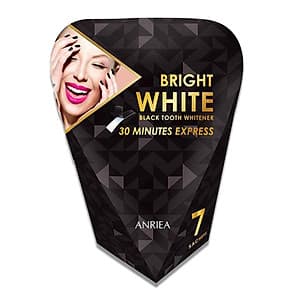 [Liệu Trình 7 Ngày + Kem Đánh Răng (Hương Cam) Tặng Bàn Chải Đánh Răng] Miếng Dán Trắng Răng Anriea Black Tooth Whitening - 30 Minutes Express
