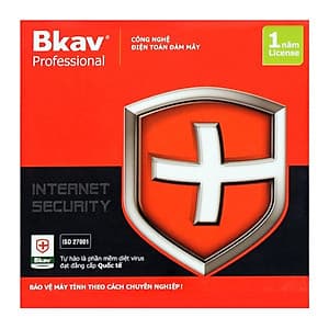 Phần Mềm diệt Virut của Người Việt BKAV Pro Internet Security 1PC/1 năm - Hàng Chính Hãng (Tặng kèm bộ vệ sinh máy tính)