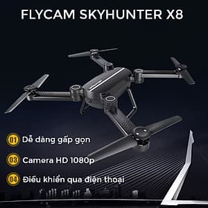 Máy bay quay phim điều khiển từ xa Flycam SkyHunter X8 full HD 1080p Drone