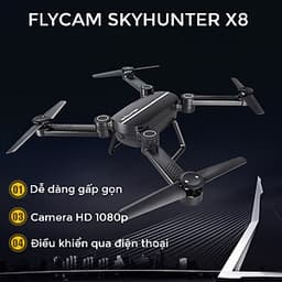 Máy bay quay phim điều khiển từ xa Flycam SkyHunter X8 camera 200W kết nối wifi tới điện thoại